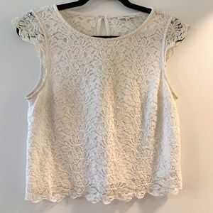 Lace Off White Talula Top